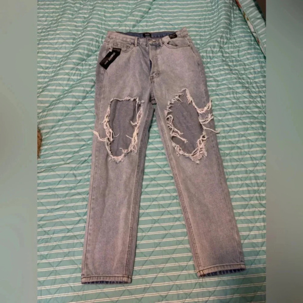 NWT Simple Society Jeans 13/31 mom, James, super high-rise button fly